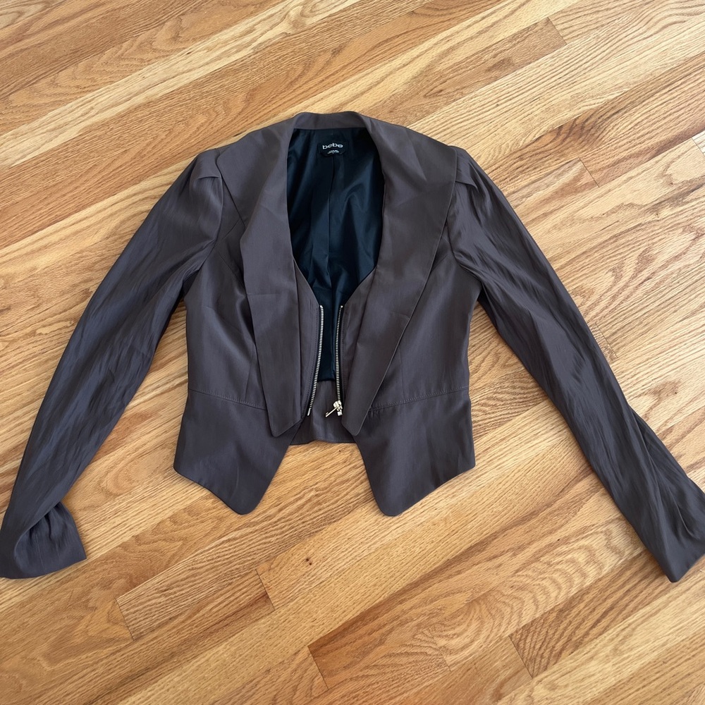 Y2k vintage bebe brown fall blazer suit jacket
